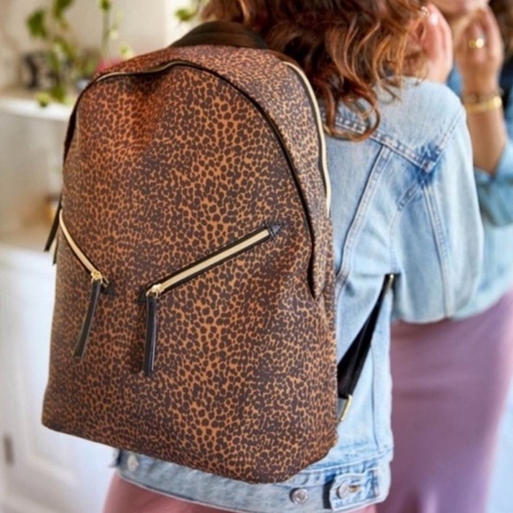 Stella & Dot Lady Boss Leopard Print Backpack main image 10